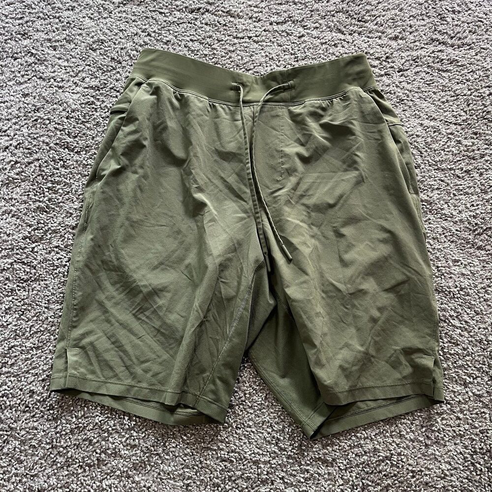 Lululemon T.H.E. Shorts 9” Lined Olive Green Mens Size Small‎ Worn Once!